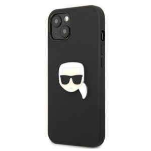 Karl Lagerfeld PU Leather Karl's Head Metal - dėklas skirtas Apple iPhone 13 mini Black - Image 2