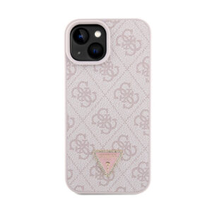 Guess Crossbody 4G Metal Logo - Apple iPhone 15 Case Pink - Image 4