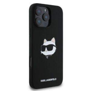 Karl Lagerfeld Silicone Choupette Head Print MagSafe - Case Apple iPhone 16 Pro Max black - Image 2
