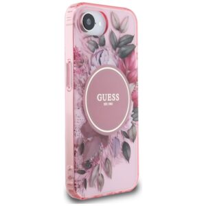 Guess IML Flowers MagSafe - dėklas skirtas Apple iPhone 16e pink - Image 4