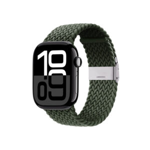 Crong Wave Band – Braided strap for Apple Watch 44/45/46/49 mm (green) - Image 2
