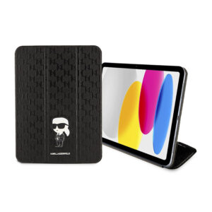 Karl Lagerfeld dėklas Magnet Allover Saffiano Monogram NFT Ikonik - dėklas skirtas Apple iPad 10.9" 2022 Black - Image 3