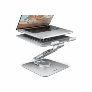 AXAGON STND-LR Laptop and Tablet Stand, 360° Rotation, Height Adjustable - Silver - Image 13