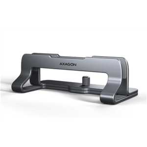 AXAGON STND-VG Vertical Laptop Stand, adjustable width, aluminium - grey - Image 3