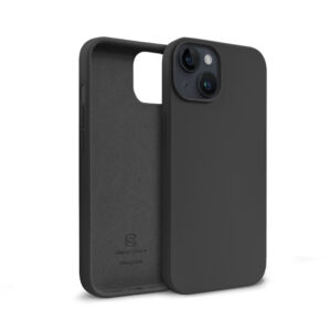 Crong Color Cover Liquid Silicone dėklas skirtas Apple iPhone 14 / 13 Black - Image 2