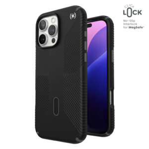 Speck Presidio2 Grip ClickLock & MagSafe - dėklas skirtas Apple iPhone 16 Pro Max Black / Slate Grey / White - Image 1
