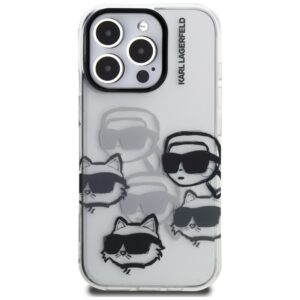 Karl Lagerfeld IML Multi K&C Head Pattern - dėklas skirtas Apple iPhone 16 Pro transparent - Image 3