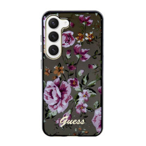 Guess Flower Collection - dėklas skirtas Samsung Galaxy S23+ Black - Image 3