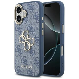 Guess 4G Big 4G Classic Logo - dėklas skirtas Apple iPhone 17 Blue / Gold - Image 1