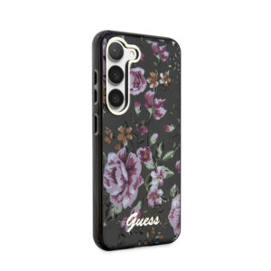 Guess Flower Collection - dėklas skirtas Samsung Galaxy S23+ Black - Image 4