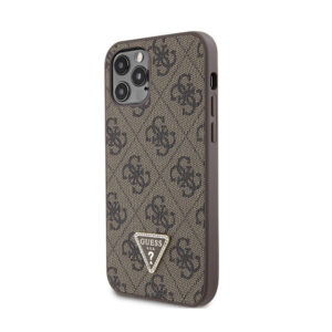 Guess Crossbody 4G Metal Logo - Apple iPhone 12 / Apple iPhone 12 Pro Case brown - Image 2