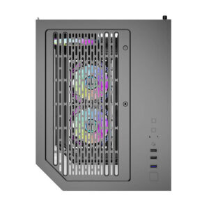 Darflash FT350 kompiuterio korpusas + 5 aRGB fans juodos spalvos - Image 4