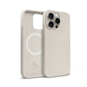 Crong Color Cover Magnetic - dėklas skirtas Apple iPhone 15 Pro Max MagSafe Stone Beige - Image 2
