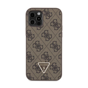 Guess Crossbody 4G Metal Logo - Apple iPhone 12 / Apple iPhone 12 Pro Case brown - Image 3