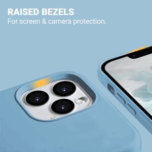 Crong Color Cover Liquid Silicone dėklas skirtas Apple iPhone 13 Pro Max žydros spalvos - Image 3