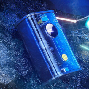 WEKOME WP-333 Vanguard Series - Power bank 10000 mAh Super Charging PD 20W + QC 22.5W juodos spalvos / Transparent - Image 5