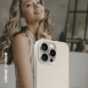 Crong Color Cover Magnetic - dėklas skirtas Apple iPhone 15 Pro Max MagSafe Stone Beige - Image 4