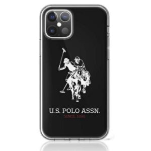 US Polo Assn Big Dh Logo - dėklas Apple iPhone 12 / iPhone 12 Pro black - Image 1