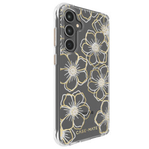 Case-Mate Floral Gems - dėklas skirtas Samsung Galaxy S23 FE 5G Gold - Image 2