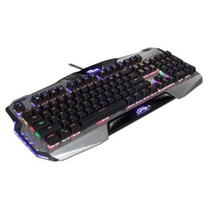 E-BLUE Mazer Mechanical 729 Keyboard, Gaming, Black, Wired (USB), US, Mechanical, Illuminated, Blue Switches - Image 1