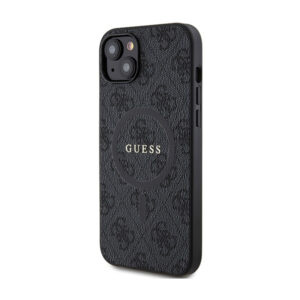 Guess 4G Collection Leather Metal Logo MagSafe - dėklas skirtas Apple iPhone 15 Plus / 14 Plus black - Image 2