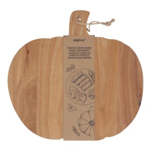 Alpina - Pumpkin-shaped wooden serving board 30x29 cm - Image 3