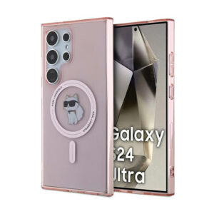 Karl Lagerfeld IML Choupette MagSafe - dėklas skirtas Samsung Galaxy S24 Ultra pink - Image 1