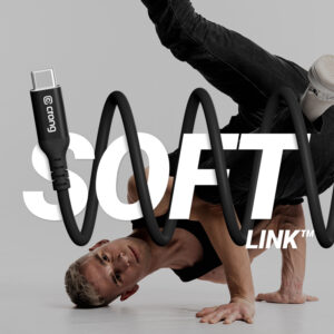 Crong Soft Link - 100W PD 5A USB-C to USB-C Cable 200cm black - Image 3