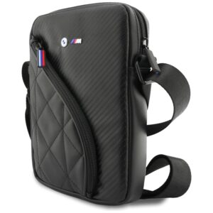 BMW Carbon Pockets & Metal Logo - 8" Tablet Case Black - Image 2