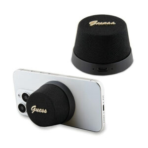 Guess Magnetic Script Metal Logo - Bluetooth speaker V5.3 black - Image 1