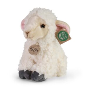 Rappa - Plush Realistic Sitting Sheep 18 cm Eco-Friendly