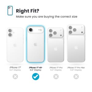 Speck Presidio2 Grip ClickLock & MagSafe - dėklas Apple iPhone Air Deep Sea / Silver Metallic / Spell Blue - Image 5