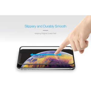 Just Mobile Xkin Apsauginis stiklas Screen Protector skirtas iPhone Xs Max (Transparent/Black) - Image 3