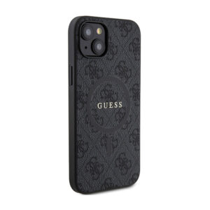 Guess 4G Collection Leather Metal Logo MagSafe - dėklas skirtas Apple iPhone 15 Plus / 14 Plus black - Image 4