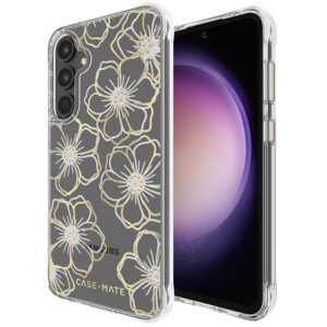 Case-Mate Floral Gems - dėklas skirtas Samsung Galaxy S23 FE 5G Gold - Image 6