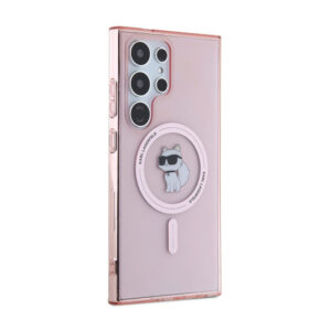 Karl Lagerfeld IML Choupette MagSafe - dėklas skirtas Samsung Galaxy S24 Ultra pink - Image 4