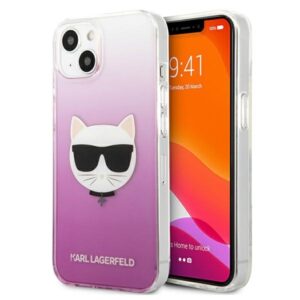 Karl Lagerfeld Choupette Head - dėklas skirtas Apple iPhone 13 Mini Pink - Image 1