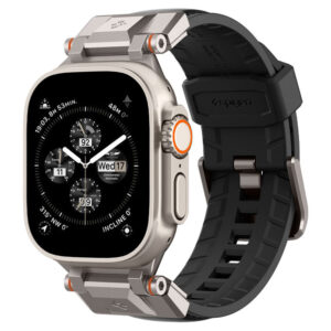 Spigen DuraPro Armor PU - Strap for Apple Watch 42/44/45/49 mm (Black) - Image 2