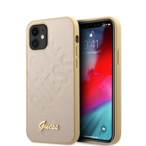 Guess Iridescent Love - dėklas skirtas Apple iPhone 12 mini Gold - Image 1
