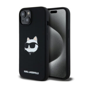 Karl Lagerfeld Silicone Choupette Head MagSafe - Apple iPhone 15 / 14 / 13 Case black - Image 1