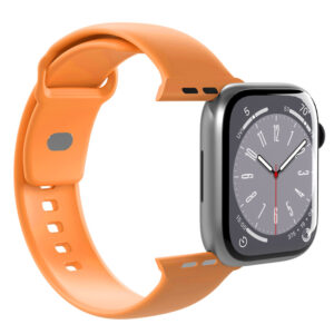 PURO ICON - Elastic strap for Apple Watch 44/45/46/49 mm (S/M & M/L) (Apricot) - Image 3