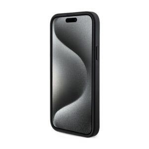 Guess 4G Collection Leather Metal Logo MagSafe - dėklas skirtas Apple iPhone 15 Plus / 14 Plus black - Image 5