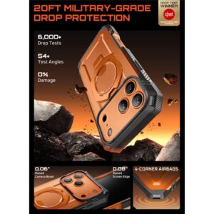 SUPCASE UB GRIP Pro Mag MagSafe dėklas telefonui Apple iPhone 17 Pro Max skaidrus/CORAL - Image 4