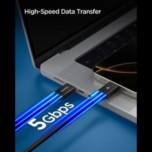 Spigen EB10015CC Essential Type-C kabelis 100W 150cm juodos spalvos - Image 5