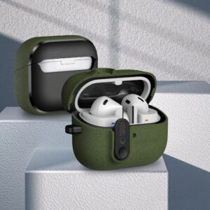 Tech-Protect Slim Hook dėklas ausinėms Samsung Galaxy Buds 3 / 3 FE / 3 Pro alyvuogių žalios spalvos - Image 4
