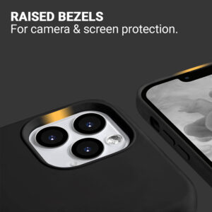 Crong Color Cover Liquid Silicone dėklas skirtas Apple iPhone 13 Pro Black - Image 3