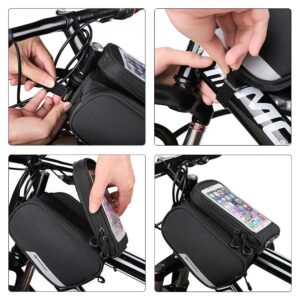 Wozinsky frame bike bag + detachable phone cover up to 6.5 "1.5l black (WBB7BK) - Image 6