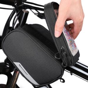 Wozinsky frame bike bag + detachable phone cover up to 6.5 "1.5l black (WBB7BK) - Image 4