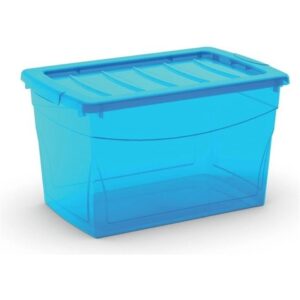 Daiktadėžė Omni Box M, mėlyna, su dangčiu, 30l