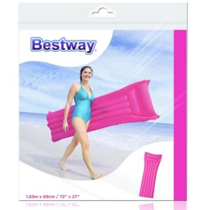 Bestway - Inflatable Beach Mattress 183x69cm (Pink) - Image 2